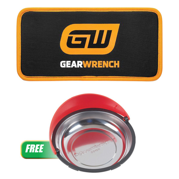 Buy (1) 12"X6" HIGH STRENGTH MAGNETIC TOOL MAT Get (1) Universal Magnetic Parts Tray GWMAGMAT126P