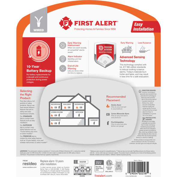 First Alert Hw-Batt Ion Smoke Alarm 1046848 545906