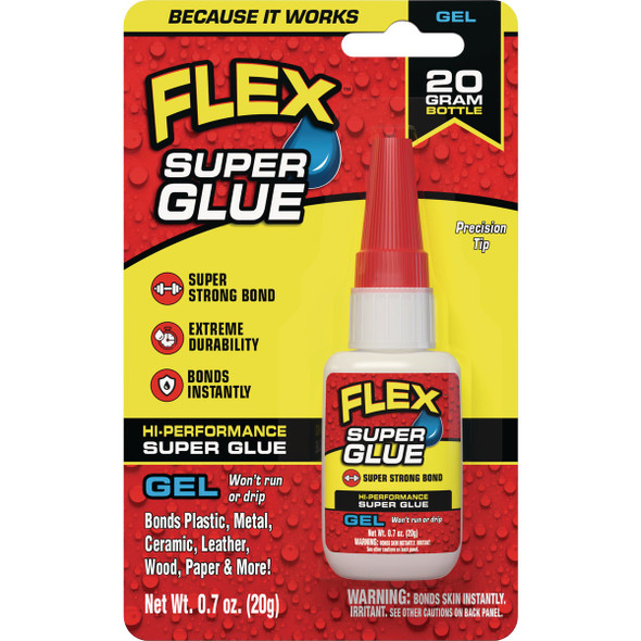 Flex 0.7 Oz. Gel Super Glue SGGELB20