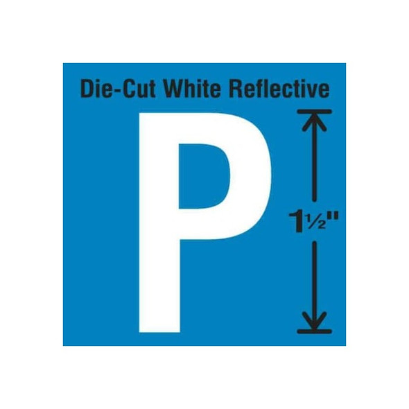 Stranco LetterLabel,Vinyl,1-1/2inH,7/8inW,PK5 DWR-1.5-P-5
