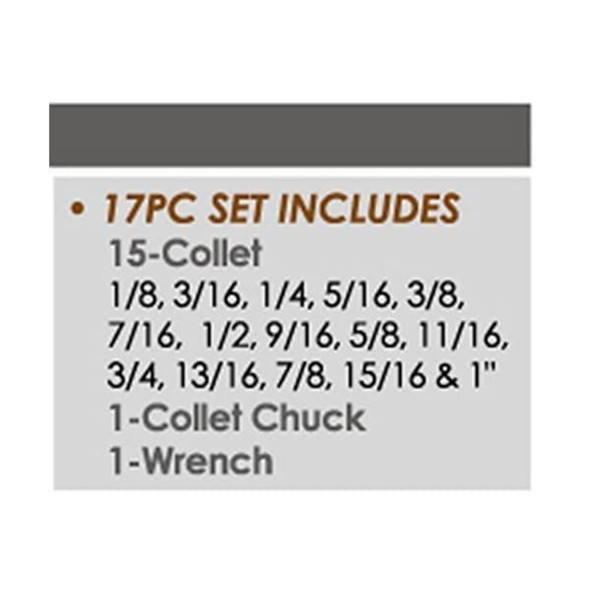 Hhip MT4 17 Piece ER-40 Spring Collet Chuck Set 3900-0504