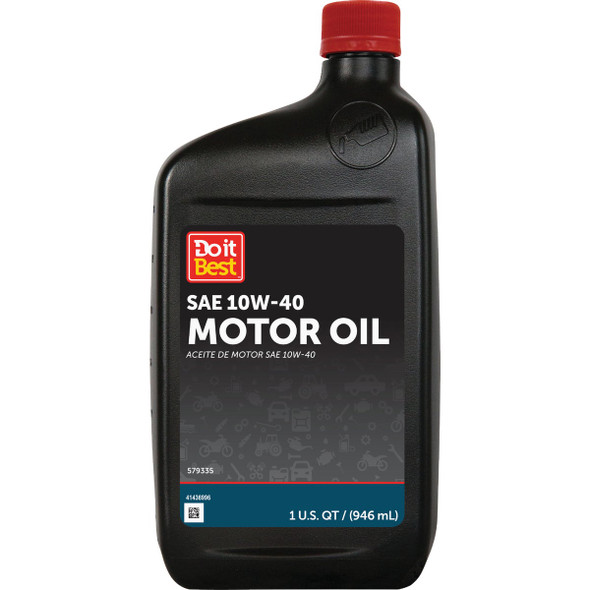 Do it Best 10W-40 Synthetic Blend Motor Oil, Quart DB14CQT Pack of 6