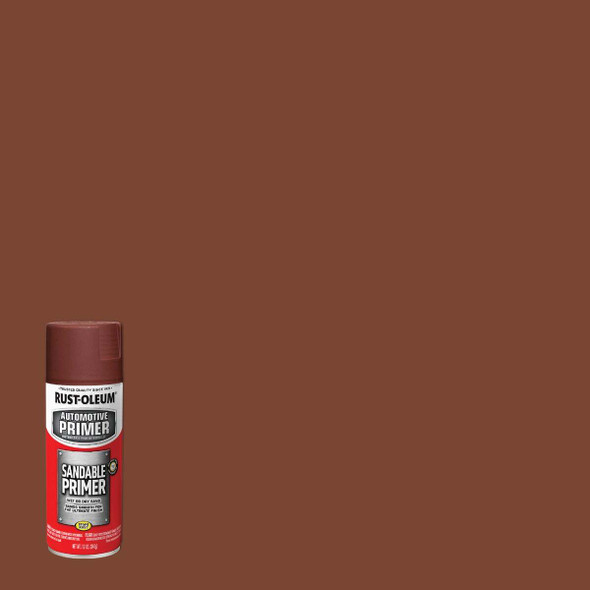Rust-Oleum Automotive Sandable Primer Spray, 12 Oz. Red 249419