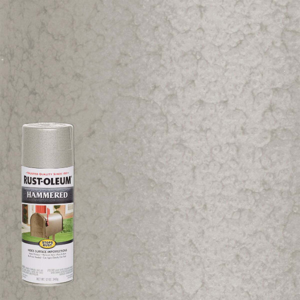 Rust-Oleum Stops Rust White 12 Oz. Hammered Spray Paint 248072