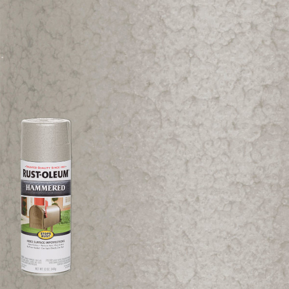Rust-Oleum Stops Rust White 12 Oz. Hammered Spray Paint 248072