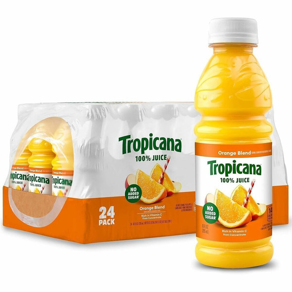 Tropicana Bottled Juice - 10 fl oz (296 mL) - Orange, Apple - 24 / Carton
