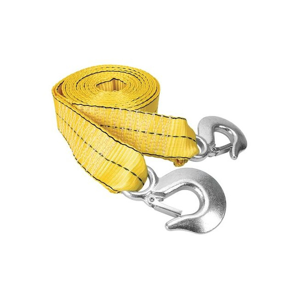 Performance Tool Tow Strap w/Hooks,Yellow,2 in W W1820