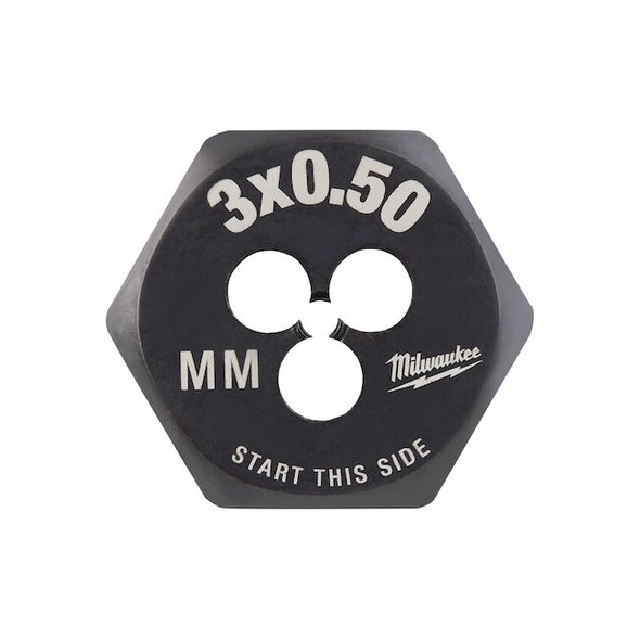Milwaukee Tool Hex Threading Die, M3x0.5, Metric 49-57-5311