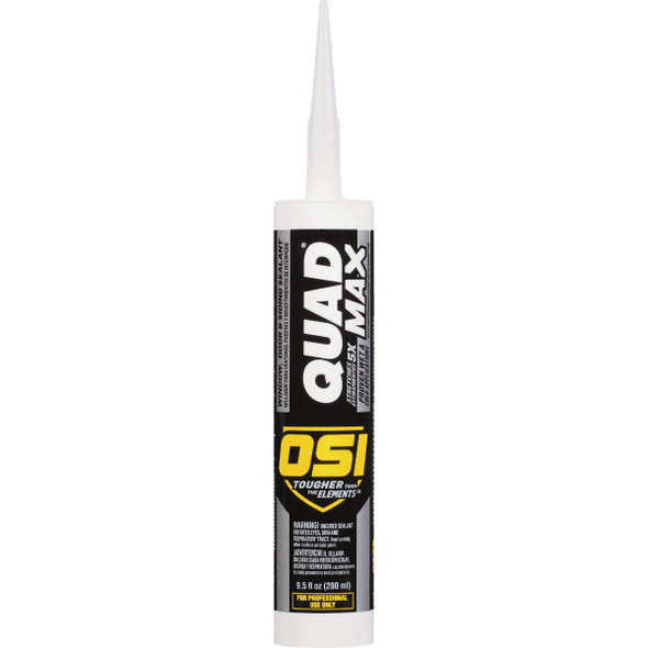 OSI Quad Max 9-1/2 Oz. Window, Door and Siding Polymer Sealant, Gray 551 1869643
