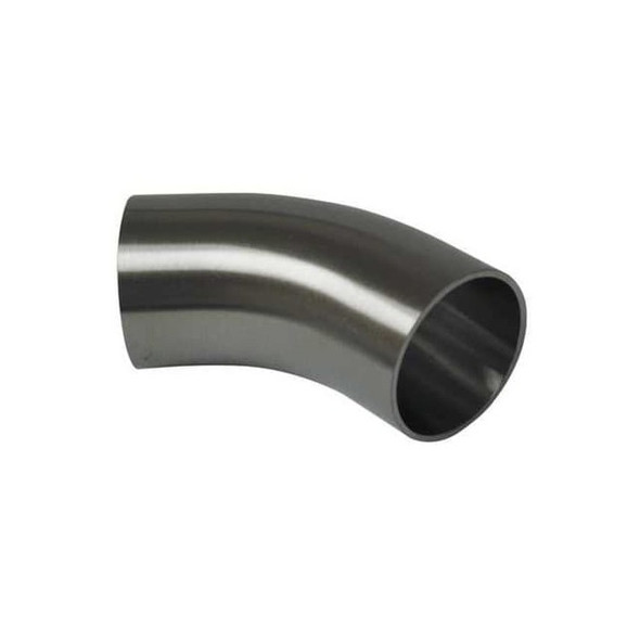 1" Butt Weld T316L SS Long Tangent 45 Degree Elbow