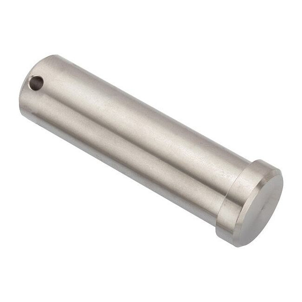 Precision Clevis Pin, 2 Dia, Stainless Steel, 1 PK