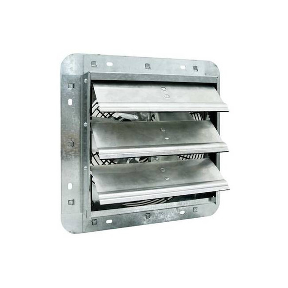 Canarm Shutter Fan,10In Bld Dia,Galvalume,120 GSF3-10A