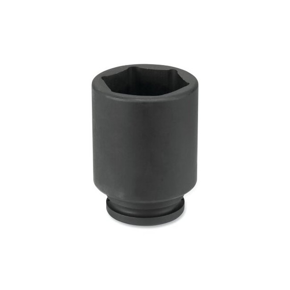 Impact Socket, 3/4 in Drive Size, 2-1/8 in Socket Size, Hex, 6-point, Deep Length