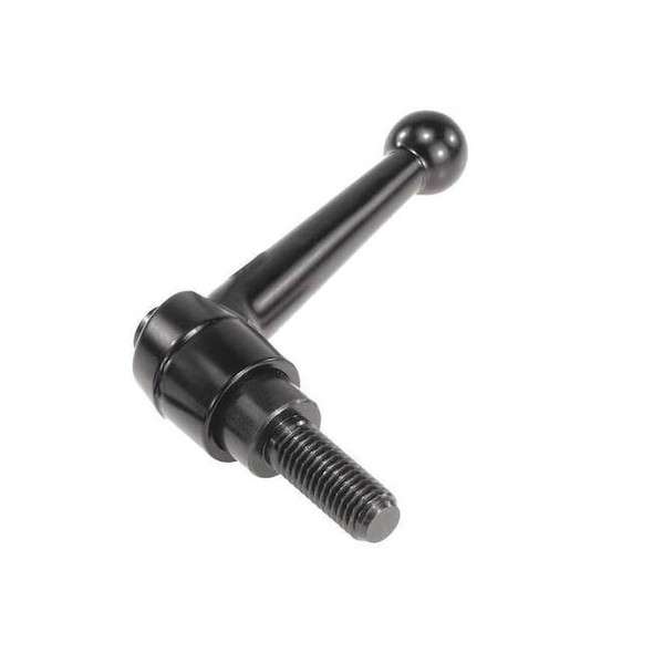 Adjustable Handle, Size: 4 M12X80 Zinc, Black Satin, Comp: Steel