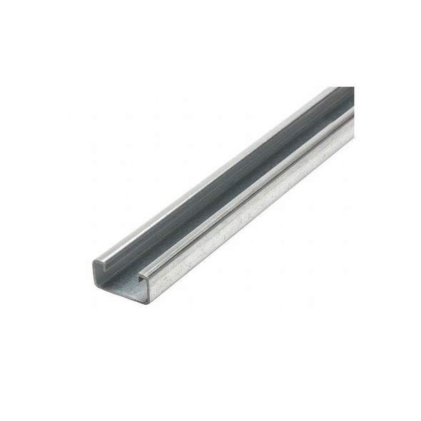 Single Channel Strut, Solid, Steel, Galvanized, None Hole Size, Silver