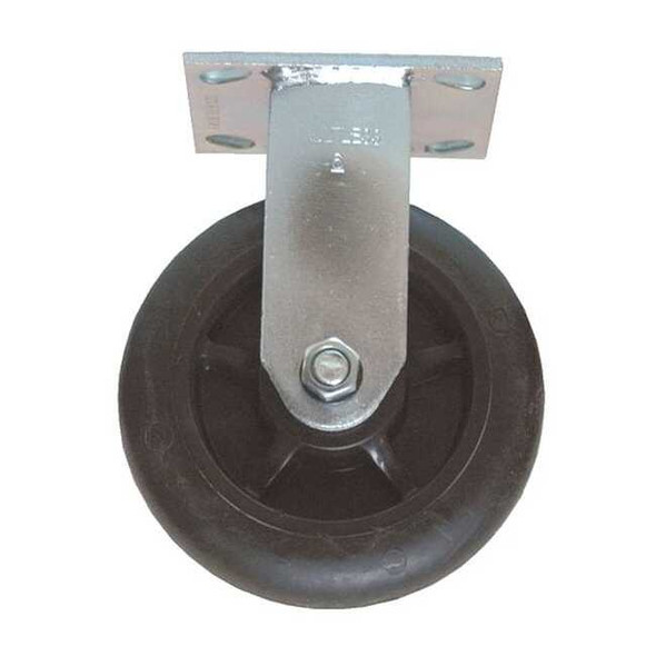 Rubbermaid Commercial RigidCaster,Gry,Rubber;Stl,1,050lb,PK2 GRFG7931L30000