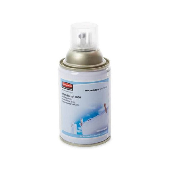 Aerosol Air Freshener Refill, Microburst 9000, 5.3 oz, Linen Fresh, 4 PK