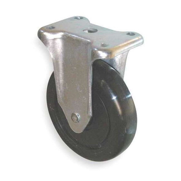 Rubbermaid Commercial RigidCaster,Black,Plastic;Steel,400lb GRFG4614L40000