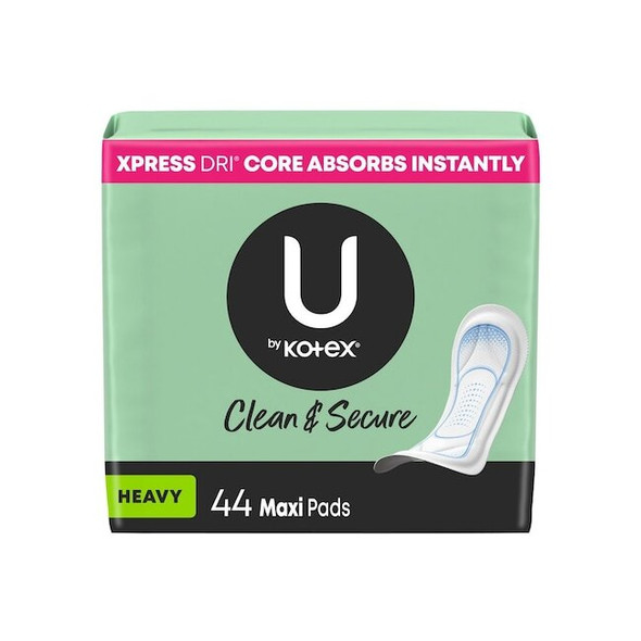 Sanitary Napkins, KOTEX, Heavy, Breathable Top Layer, 44/Pack, 3 PK