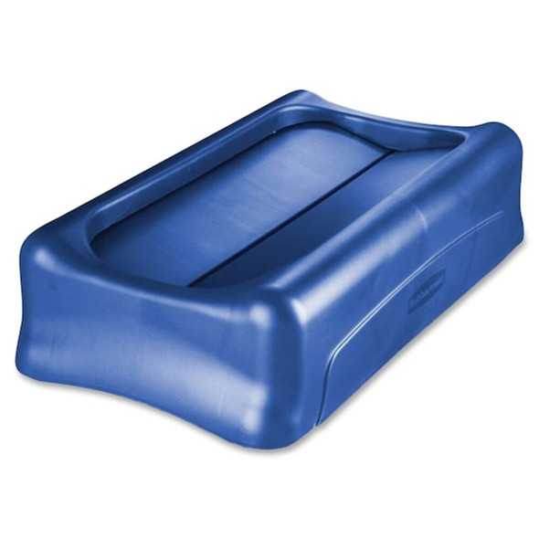 Slim Jim 23 gal Trash Can Lid, Blue, Resin, 11.4 in W-Dia  FG267360BLUE