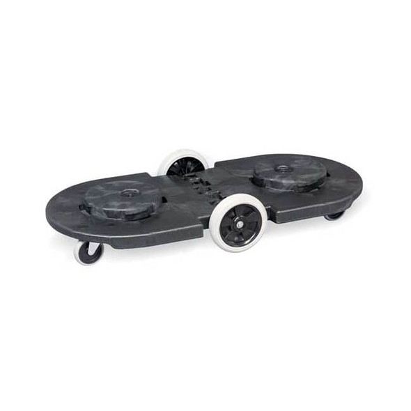 Rubbermaid Commercial Brute Container Dolly,200 lb.,20-1/4"W,Black FG264600BLA