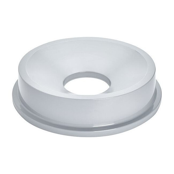 BRUTE(R) 32 gal Trash Can Lid, Funnel Gray, Plastic, 1 Openings 22 1/4 in W/Dia