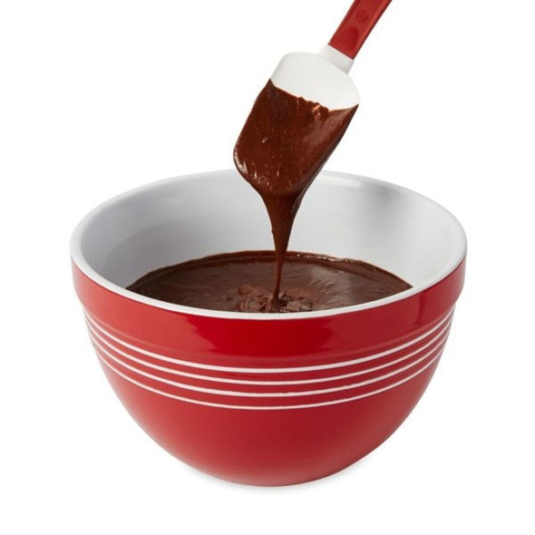 Rubbermaid Commercial High-Heat Spoonula,9 1-2 in L,Silicone FG196600RED