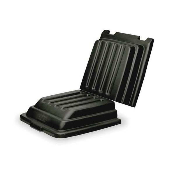 Rubbermaid Commercial HingedTruckLid,52in,27-7/8in,Black,MDPE FG9T2200BLA