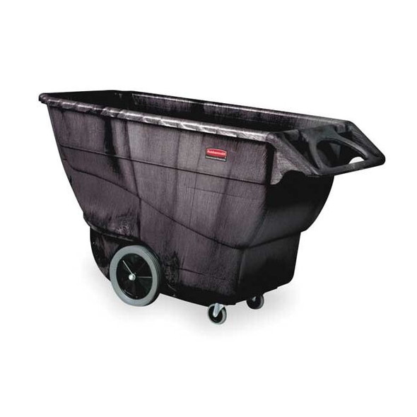 Rubbermaid Commercial TiltTruck,703/4in,331/2in,Black,2,100lb FG9T1600BLA