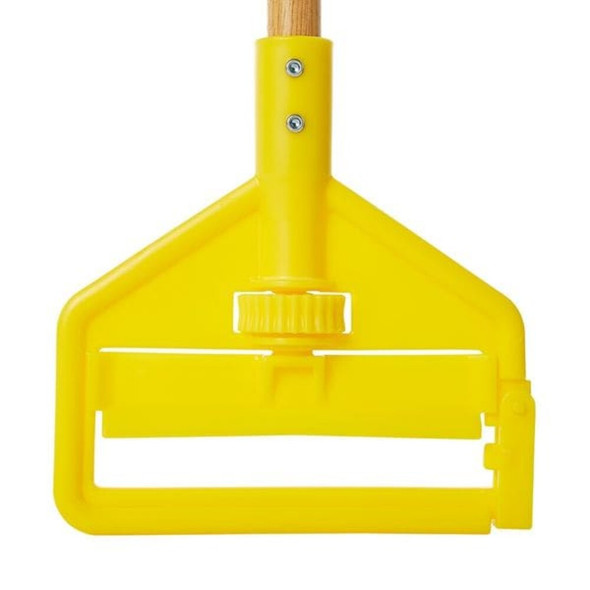 Mop Handle,Slide-On, Side Gate, 54 in L, Wood, Natural  FGH115000000