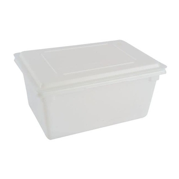 Rubbermaid Commercial Lid for Tote,26 in L x 18 in W, 26qt FG350200WHT