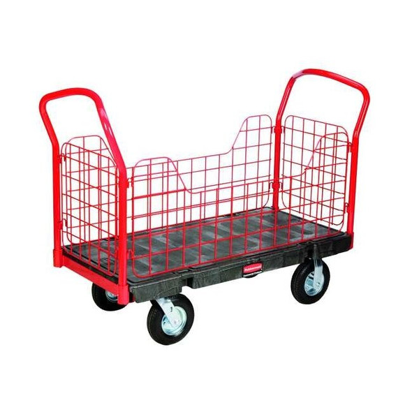 Rubbermaid Commercial Side Panel Truck,48 In. L,24 In. W FG448600BLA