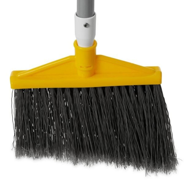 10 1-2 in Sweep Face Angle Broom, Medium, Synthetic, Gray  FG638500GRAY
