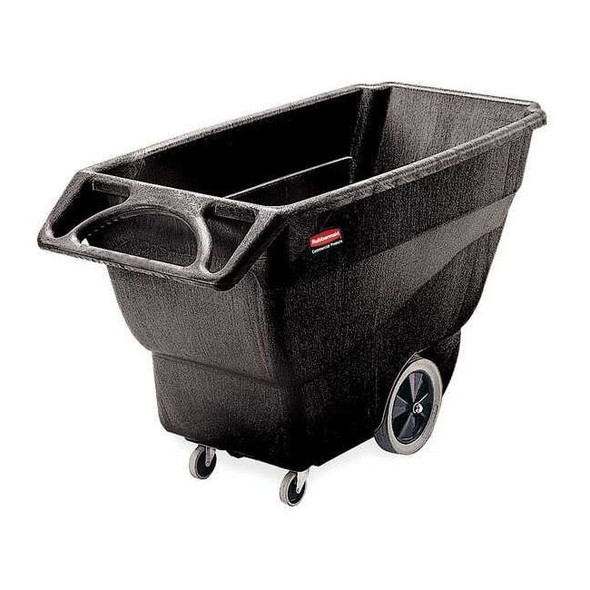 Rubbermaid Commercial TiltTruck,641/2in,301/4in,Black,600lb FG101100BLA