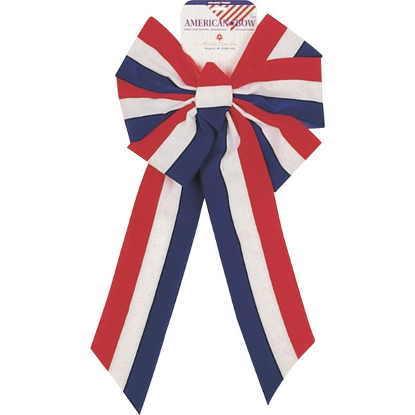 Holiday Trims 7-Loop Velvet Elegant Patriotic Bow 8276