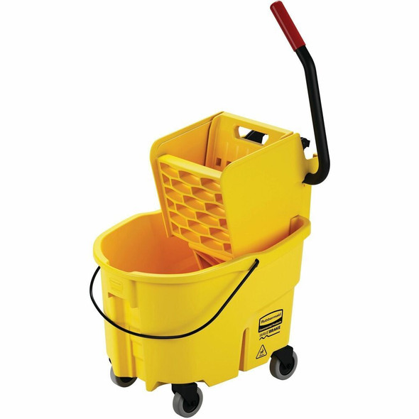 Rubbermaid Commercial WaveBrake Bucket/Wringer 7480YEL