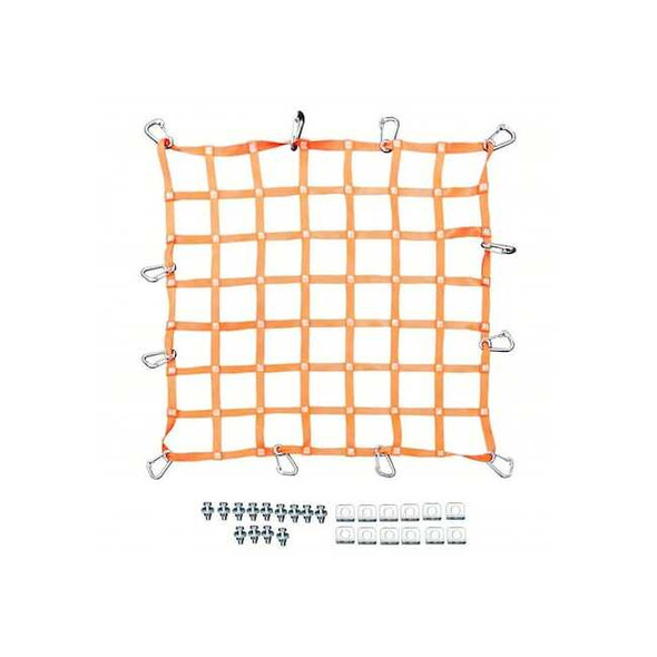 Us Netting Safety Netting System,Orange,4 ft L HNCSSN-B-34