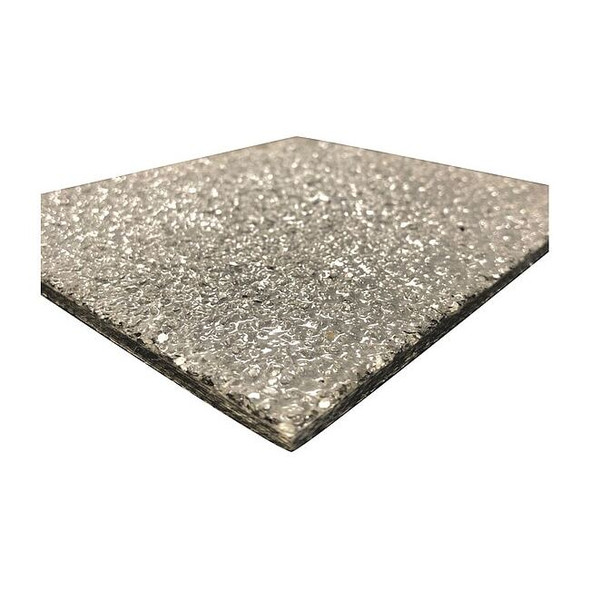 Fibergrate FiberPlate, Grit, Poly, Gry, 1/4 x 48x 96 In 211690