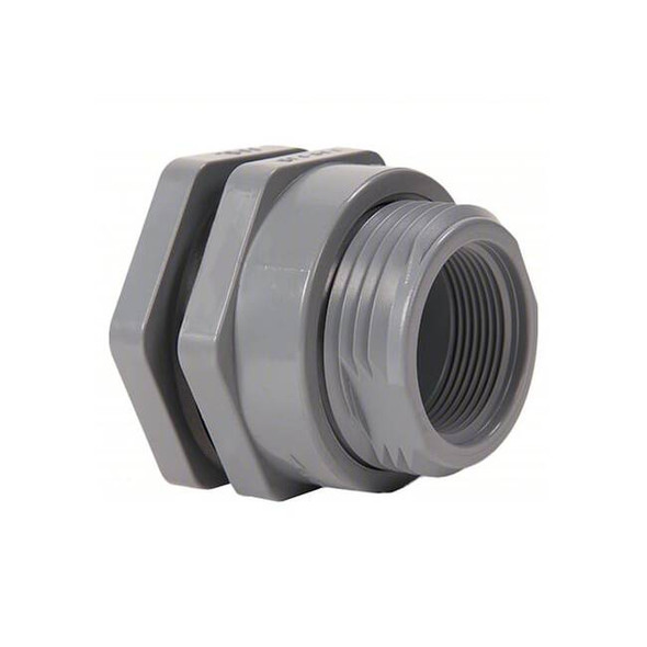Hayward Flow Control BulkheadTankFlange,PVC,3/4in,3/4in BFA1007SFL