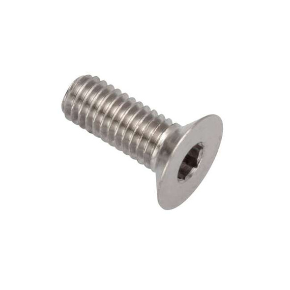 M3-0.50 Socket Head Cap Screw, Flat, Plain 316 Stainless Steel, 8 mm Length