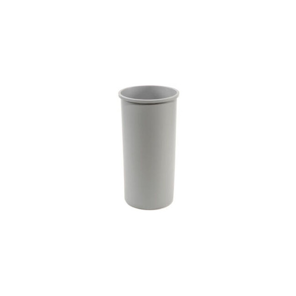 11 Gallon Round Rubbermaid Waste Receptacle - Gray