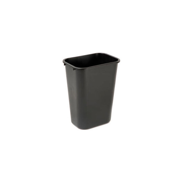 10 Gallon Rubbermaid Plastic Wastebasket - Black