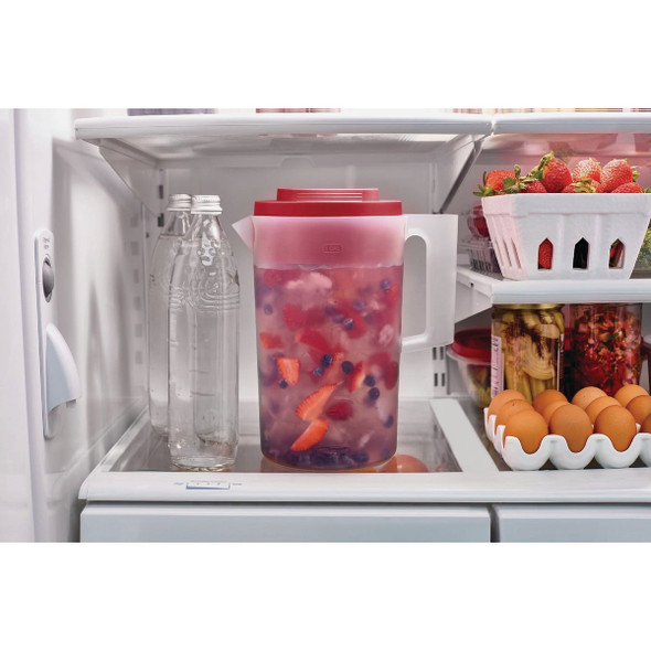 Rubbermaid 1 Gal. Simply Pour Plastic Pitcher with Multi-Function Lid 2122590 625318