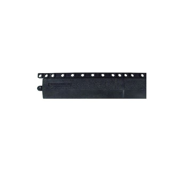 Antifatigue Mat, 36 in L x 3 in W, 5/8" Thickness, Rubber, Black