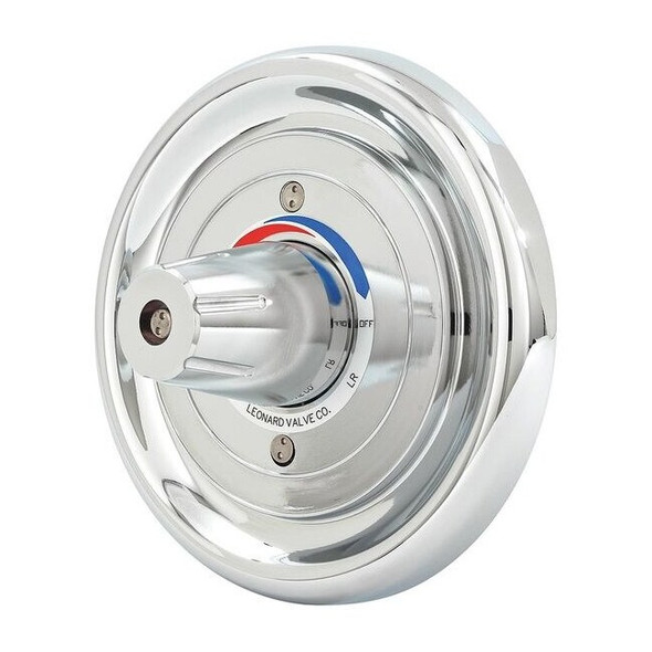 Leonard Valve 1/2" Shower Valve 6"L, Chrome PAM-II-ST-F-LR