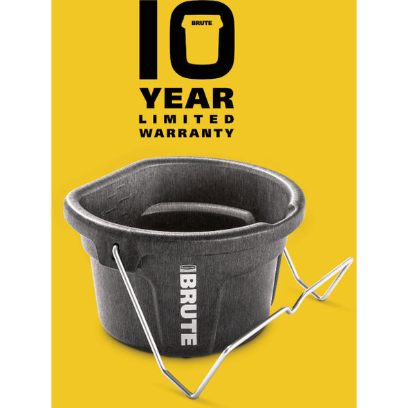 Rubbermaid Commercial Brute 2 Gal. 3-in-1 Flat Back Bucket 2220947 740512