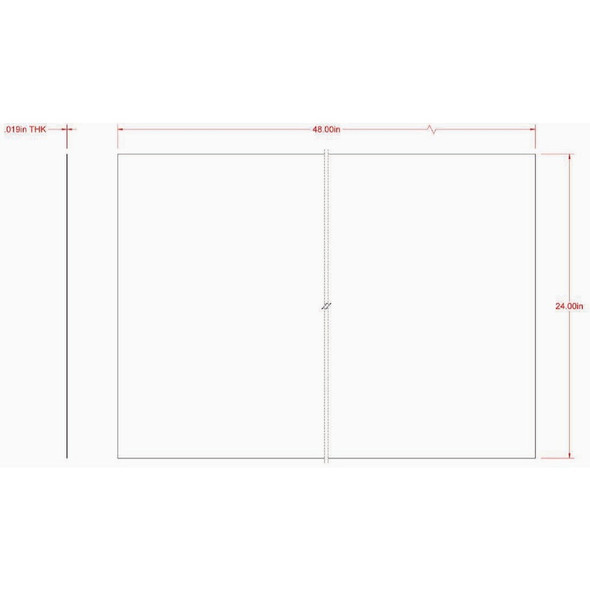 Hillman SteelWorks 24 In. x 48 In. 26 ga Zinc Plated Solid Steel Sheet 11184 253969