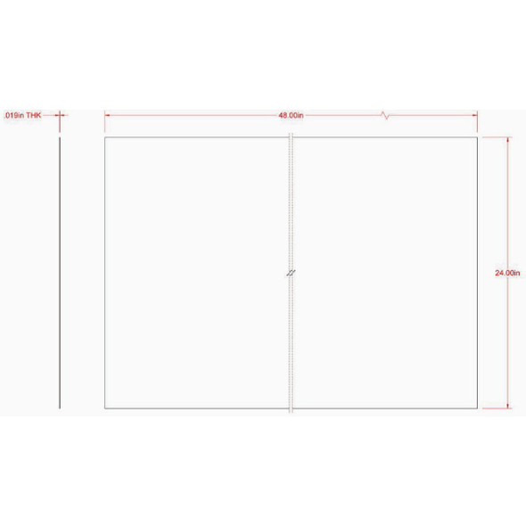 Hillman SteelWorks 24 In. x 48 In. 26 ga Zinc Plated Solid Steel Sheet 11184 253969