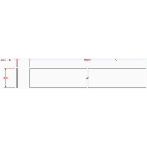 Hillman SteelWorks 1-8 In. x 1-2 In. x 8 Ft. Aluminum Flat Stock 11287 256341
