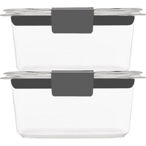 Rubbermaid Brilliance 1.3 C. Clear Rectangle Food Storage Container (2-Pack)